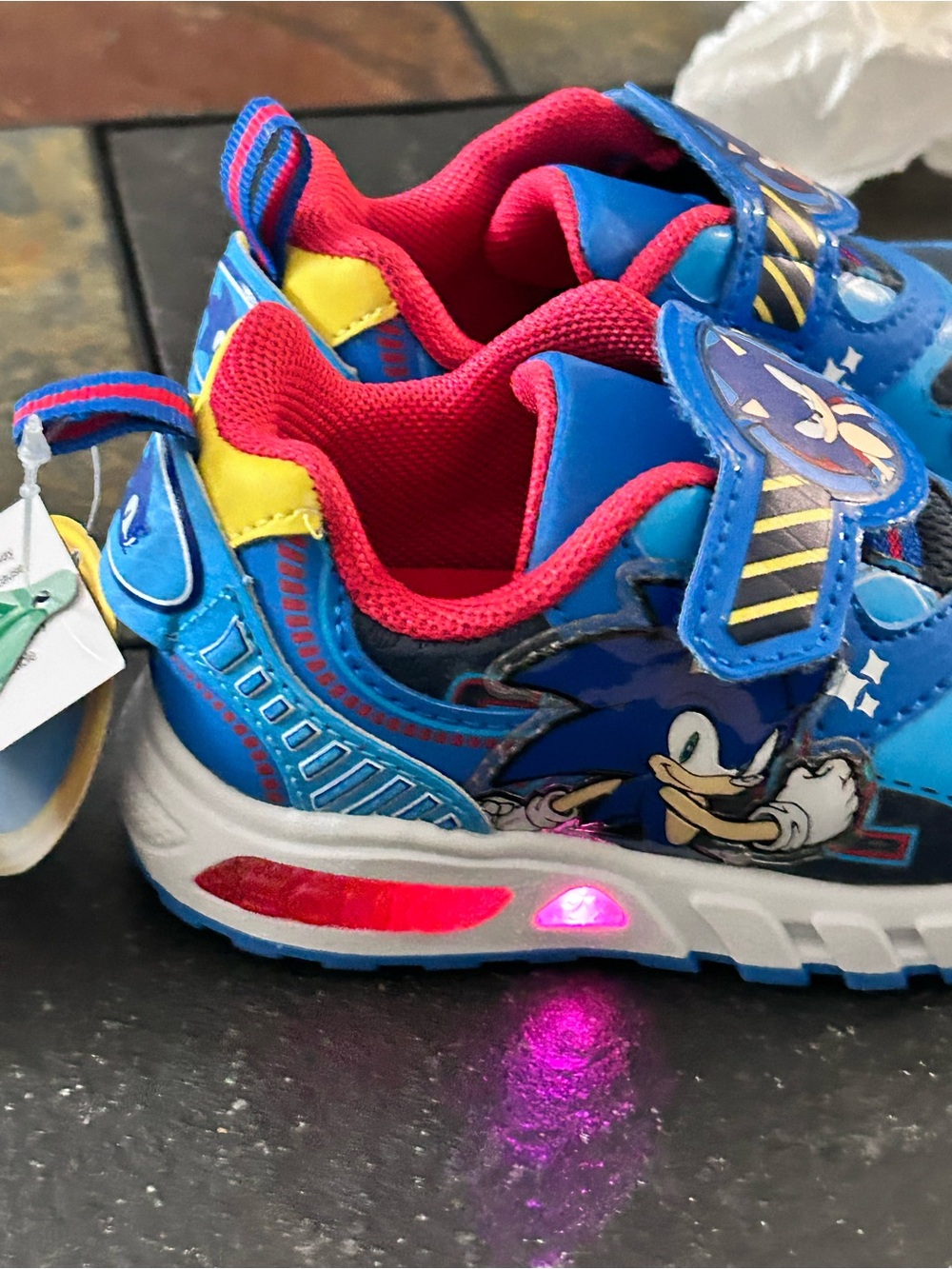 Sonic Kids Shoes Light Up Size 6 Toddler